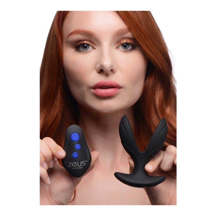 Electro-Spread 64X Vibrating & E-Stim Silicone But plug