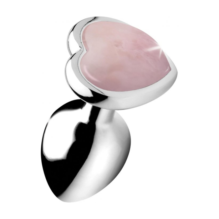 Μικρή Πρωκτική Σφήνα με Πετράδι Pink Heart - XR Brands