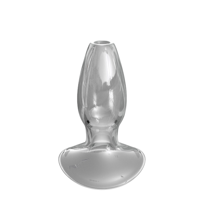 Γυάλινη Πρωκτική Σφήνα-Τούνελ Elite Collection Mega Anal Gaper (Διάφανη)