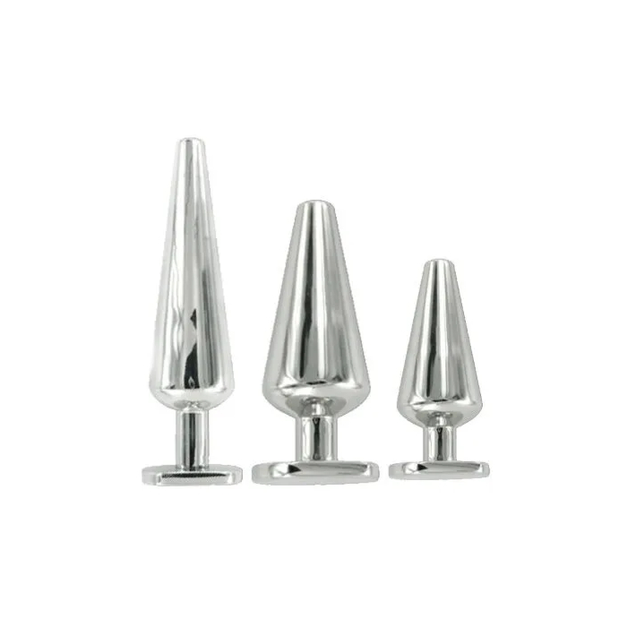 Black Label Stainless Steel Butt Plug - Large 152 mm. x 38 mm