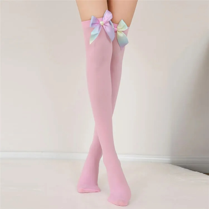 fishnet stockings Pink os