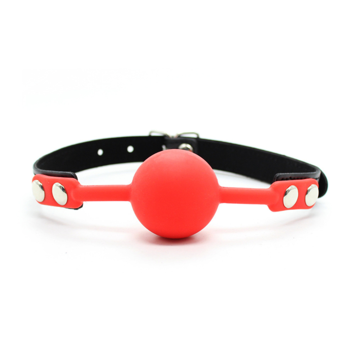 Silicone Ball Gag Red