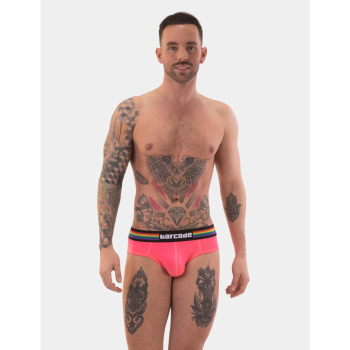 Barcode Berlin Pride Brief Neonpink