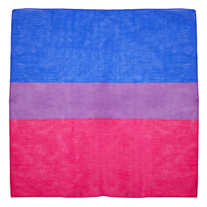 Bisexual Flag Cotton Bandanas 53cm x 53cm