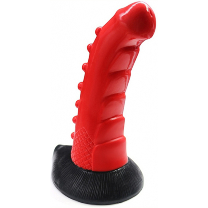 Μη Ρεαλιστικό Ομοίωμα Πέους Σιλικόνης Monster Wavy Dildo 19cm