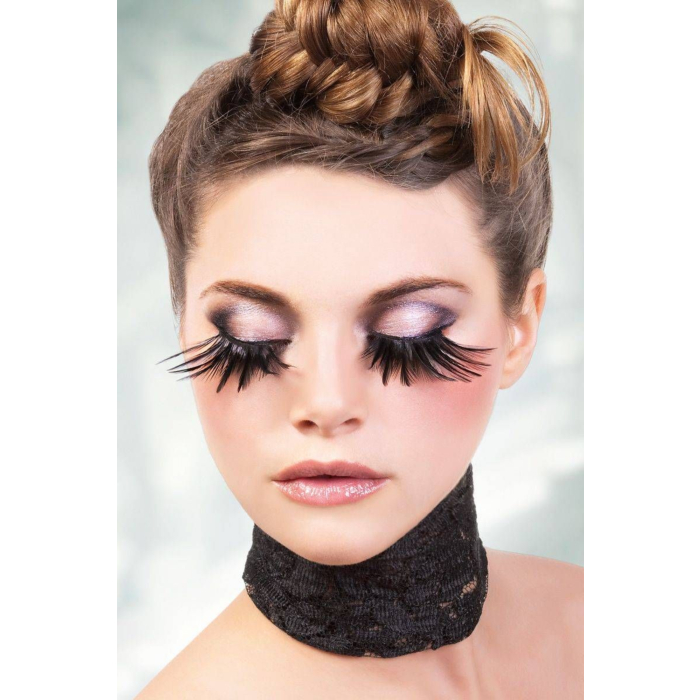 Black Feather Eyelashes