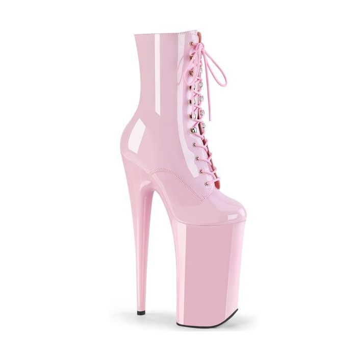 Pleaser high heels skyscraper platform ankle boot baby pink BEY1020/BP/M  42