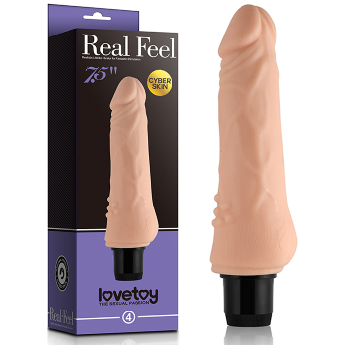 Ρεαλιστικός Δονητής Real Feel Cyberskin 19 εκ - 4