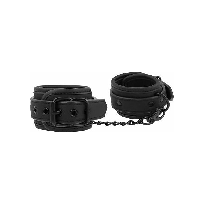 FETISH SUBMISSIVE HANDCUFFS VEGAN LEATHER