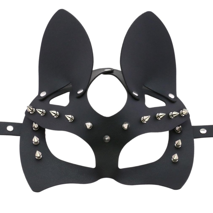 Black Kink Mask with Spikes 