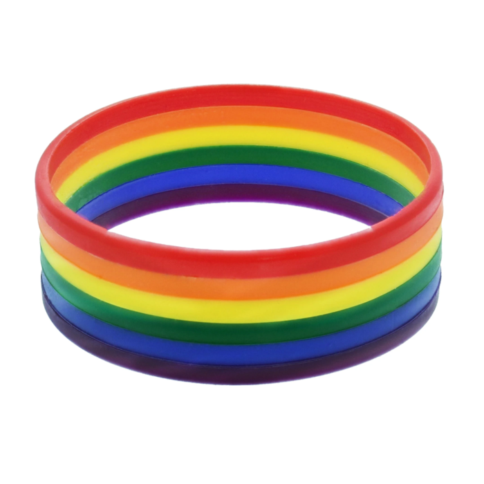 2.3cm Rainbow Silicon Bracelets