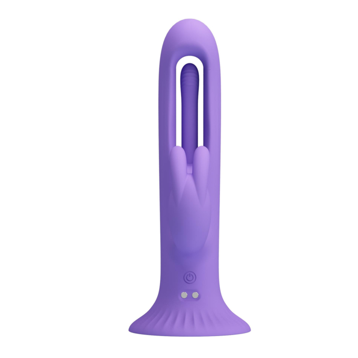 Pretty Love Killmoulis Rabbit Vibrator – 12 Functions & 4 Wiggling Settings – Purple
