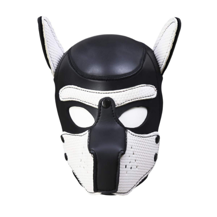 Κουκούλα Σκύλου Neoprene Puppy Hood for BDSM - Λευκή
