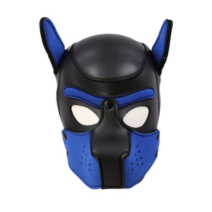 Κουκούλα Σκύλου Neoprene Puppy Hood for BDSM - Μπλε