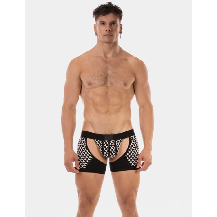 Barcode Berlin Chaps Boxer-Jockstrap Revo White-Black