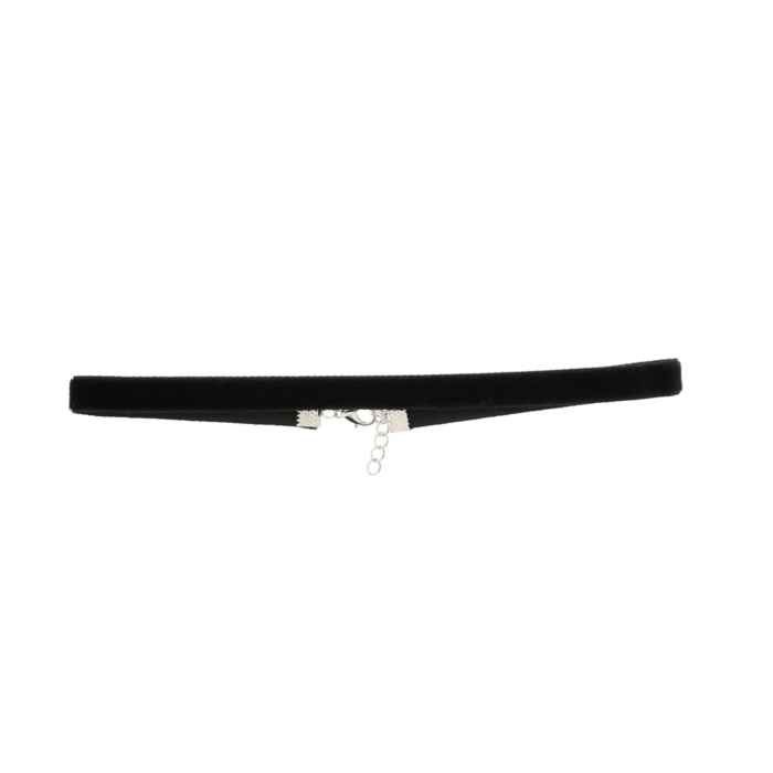 1cm Velvet Choker with Lobster Clasp Fastening