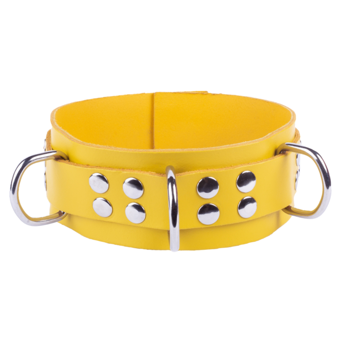 Δερμάτινο Κολάρο Ultra Yellow