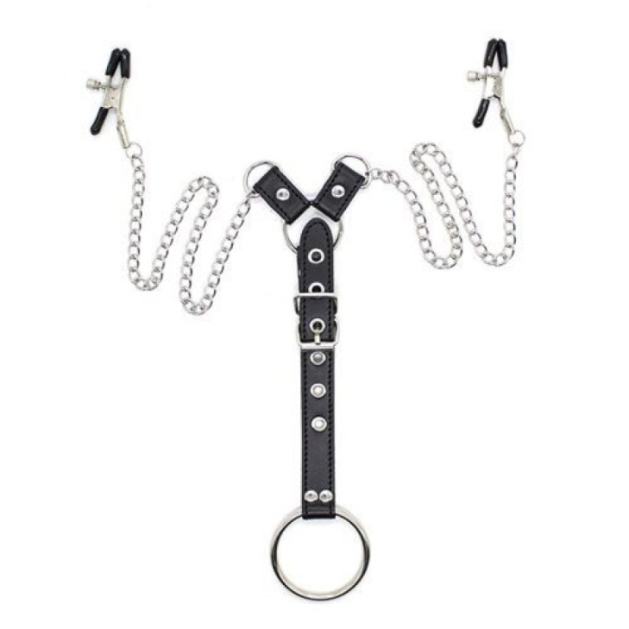 Penitence Man Nipples Clamps BLACK