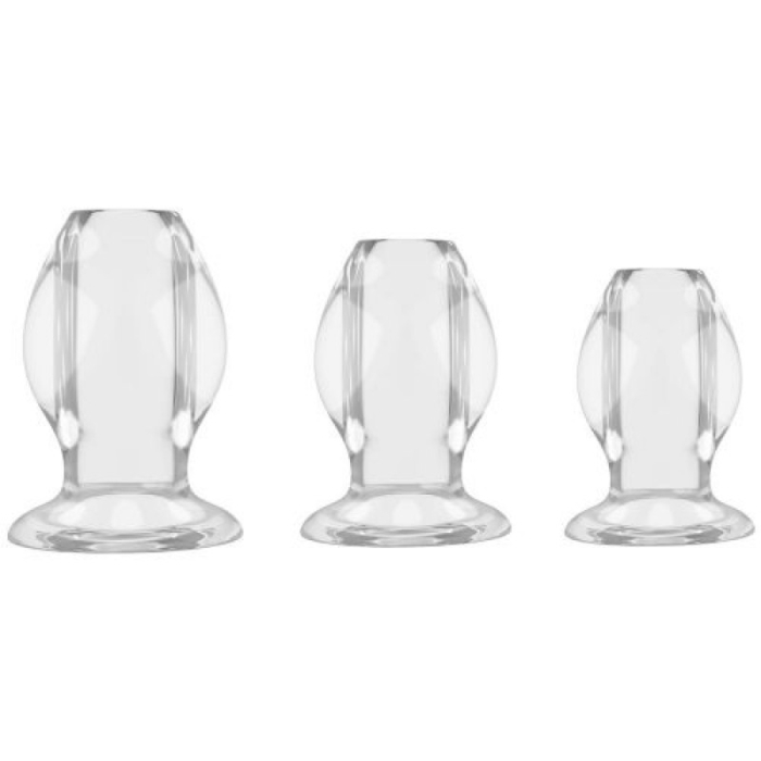 Crystal Twins Tunnel Anal Plug Set