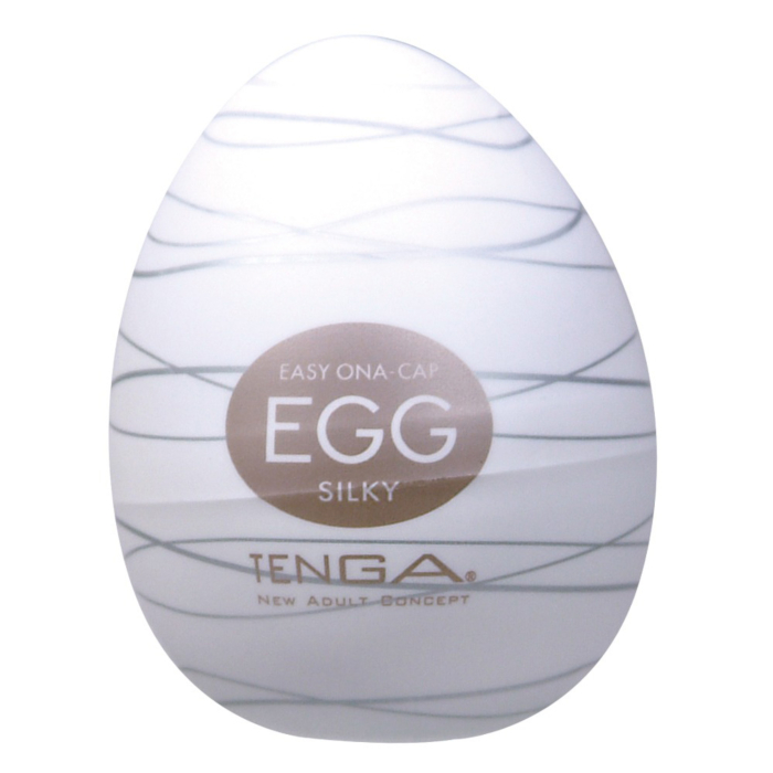 Λευκό Παιχνίδι Αυνανισμού Silky Egg Tenga