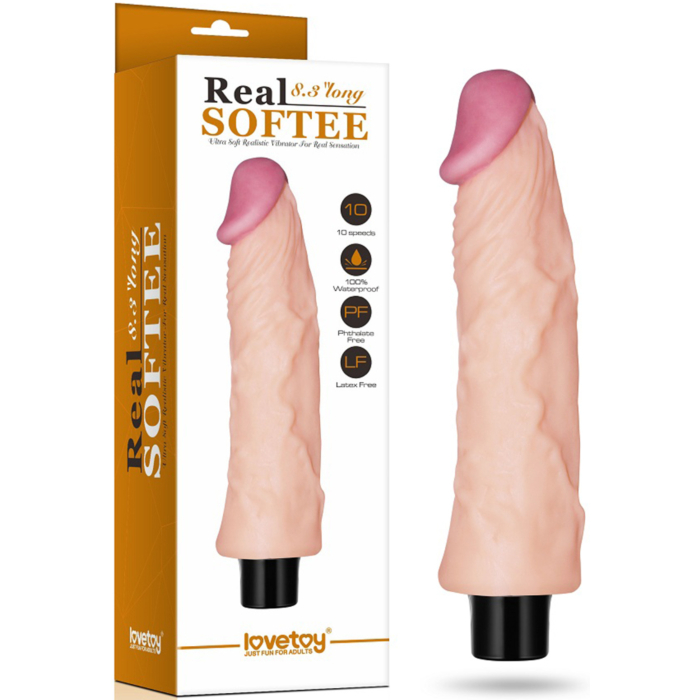 Ρεαλιστικός Δονητής Real Softee, Lovetoy 21.5 εκ- 3