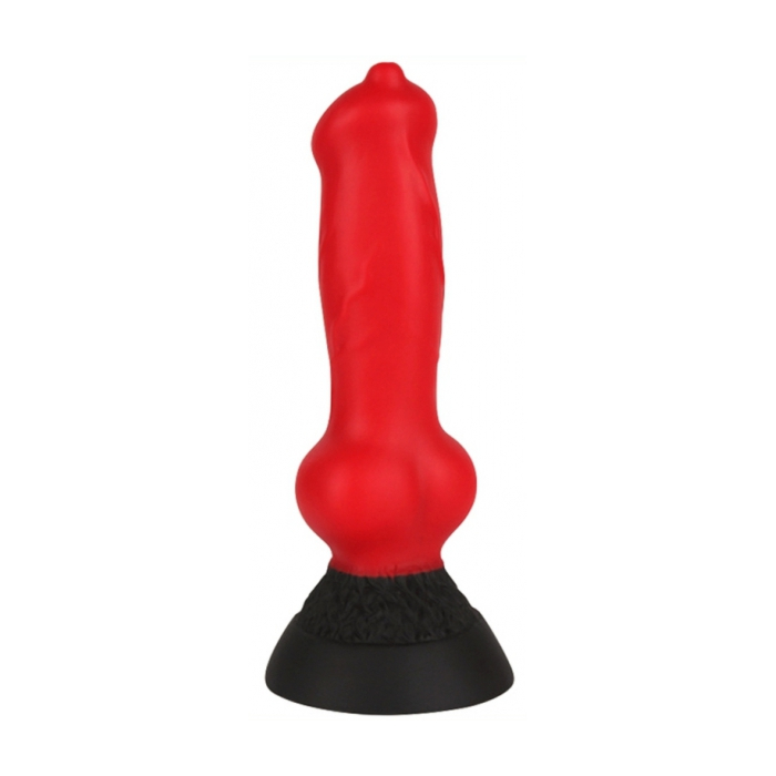 Πρωκτικό Dildo Mini Dog με Βάση Βενοτύζας 15 cm - Κόκκινο