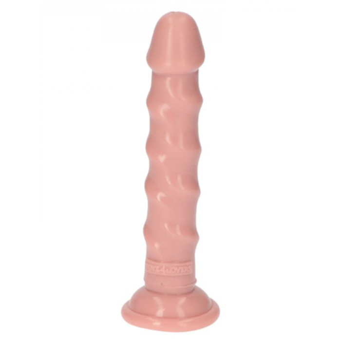 Μη Ρεαλιστικό Ομοίωμα Πέους Ugo Dildo με Ραβδώσεις 14.5 cm (Flesh) - Toyz4lovers