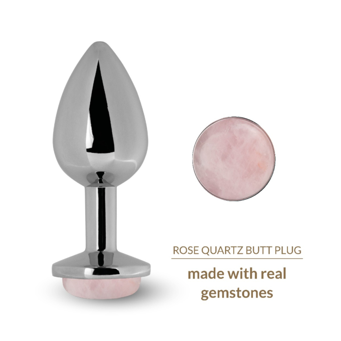 La Gemmes Rose Quartz Butt Plug - Πρωκτική Σφήνα με Πολύτιμο Λίθο