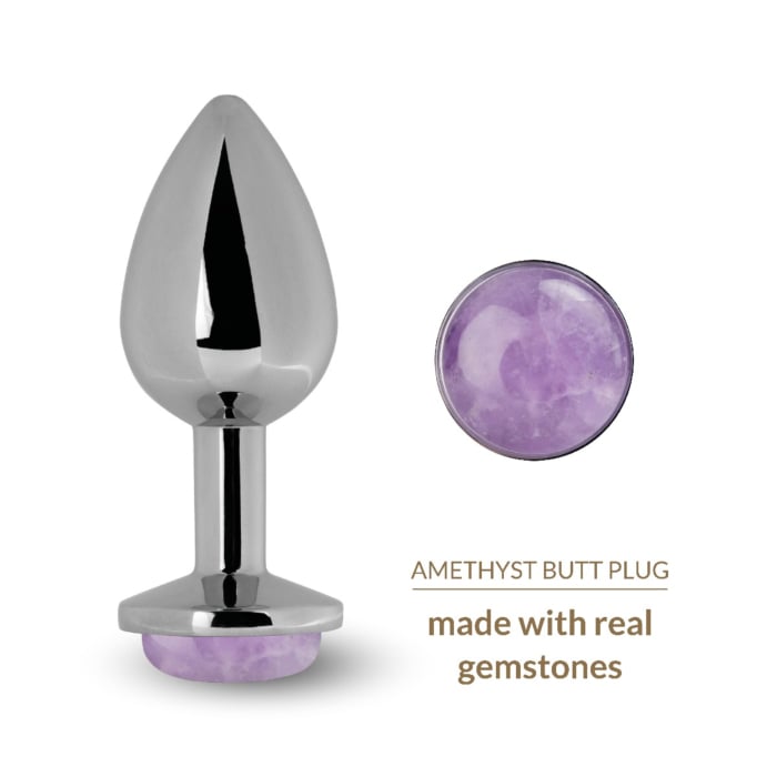 La Gemmes Amethyst Quartz Butt Plug - Πρωκτική Σφήνα με Πολύτιμο Λίθο
