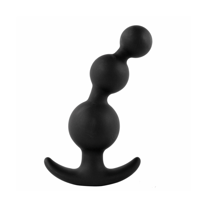 Πρωκτική Σφήνα Σιλικόνης Plugz Butt Plug Nr. 4 (Μαύρη) - Feelztoys