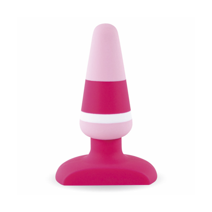 Πρωκτική Σφήνα Σιλικόνης Plugz Butt Plug Nr. 2 (Ροζ/Μωβ) - Feelztoys