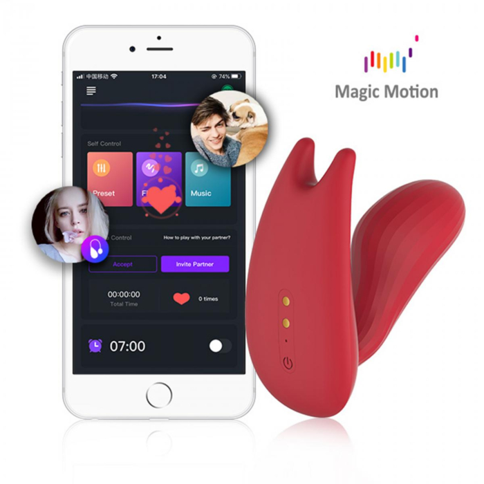 Magic Umi Δονητής για Ζευγάρια με App Control (Κόκκινο) - Magic Motion