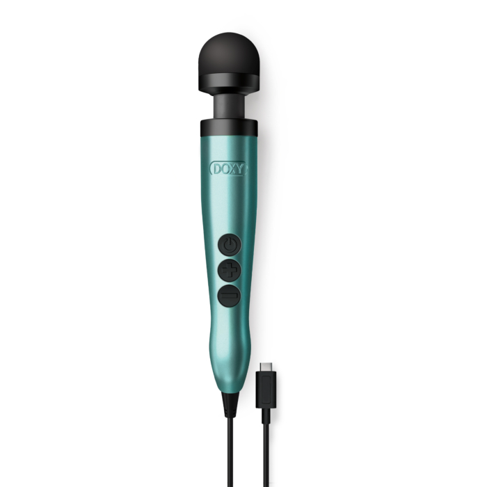 Δονητής Massage Doxy 3 USB-C Wand Vibrator Τιρκουάζ