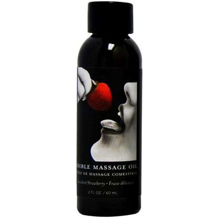 Earthly Body Edible Massage Oil Strawberry 60ml