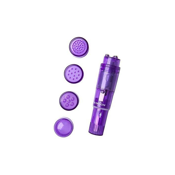 xEROTIST Mini Vibrator with 5 heads - 11cm