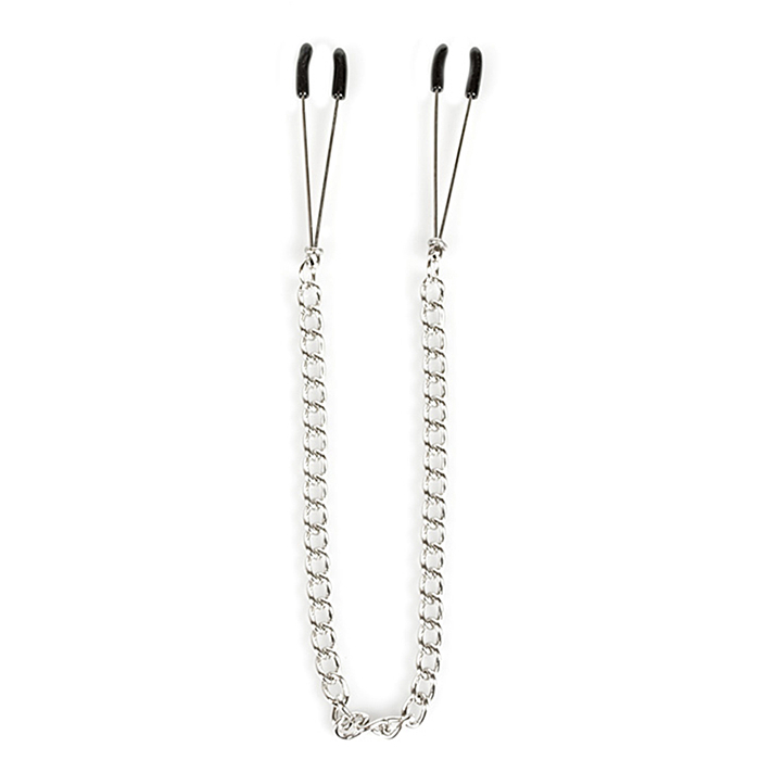 Σφιγκτήρες Θηλών Simple Nipple Clamps με Αλυσίδα - Kiotos Bizarre