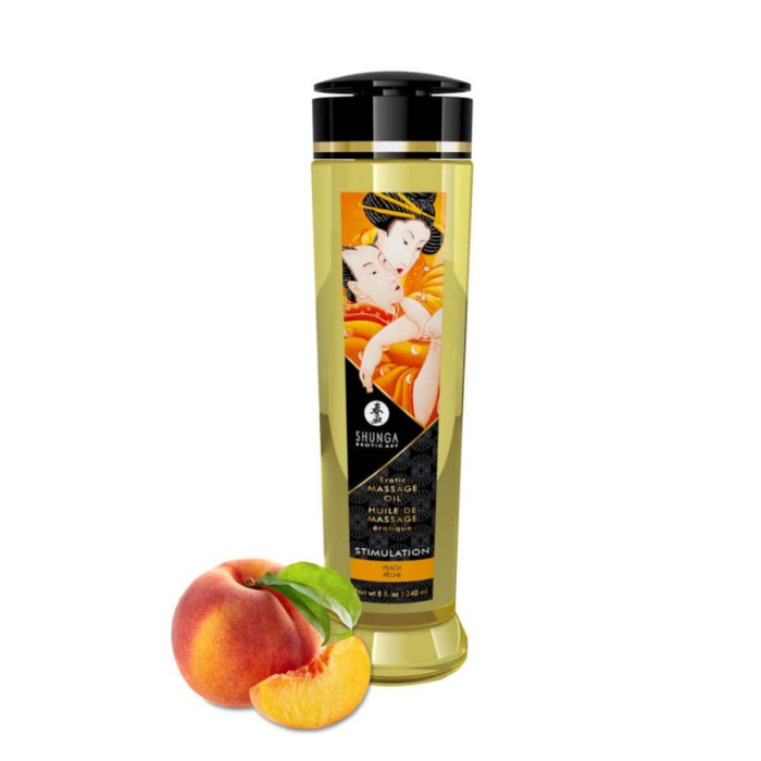 Λάδι για Ερωτικό Μασάζ Shunga Peach 240 ml