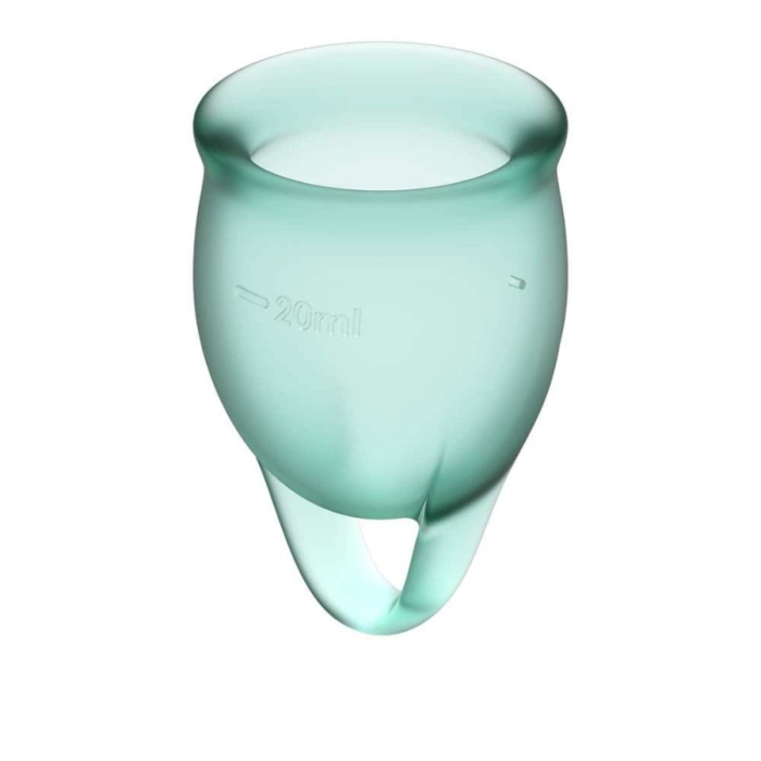 Satisfyer Feel Confident Κύπελλα Περιόδου Dark Green 2τμχ