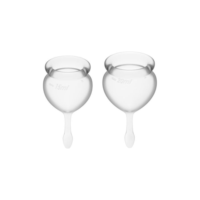 Satisfyer Feel Good Κύπελλα Περιόδου Clear 2τμχ