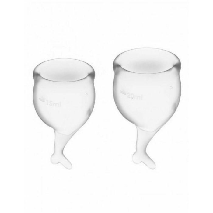 Satisfyer Feel Secure Κύπελλα Περιόδου Transparent 2τμχ