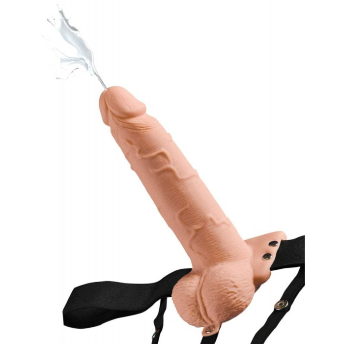Στραπόν κούφιο Fetish 7.5" με εκσπερμάτιση