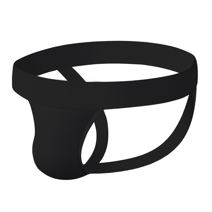 Mens Jockstrap Cotton Underwear Black