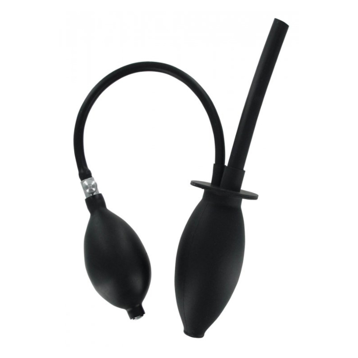 Πρωκτικό ντους CleanStream Inflatable Enema Plug - Μαύρο, Σιλικόνη
