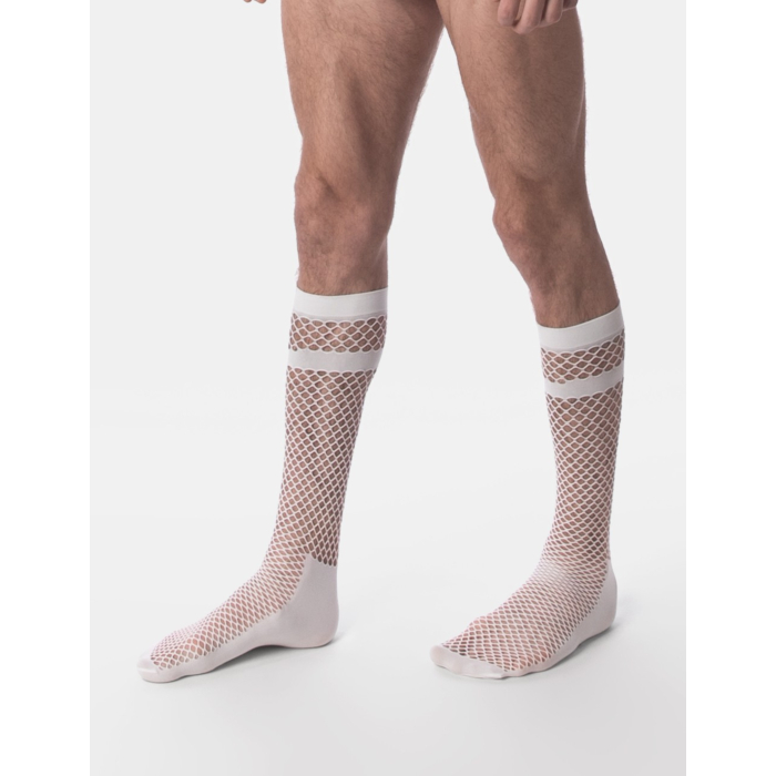 Barcode Berlin White Cala Net Socks