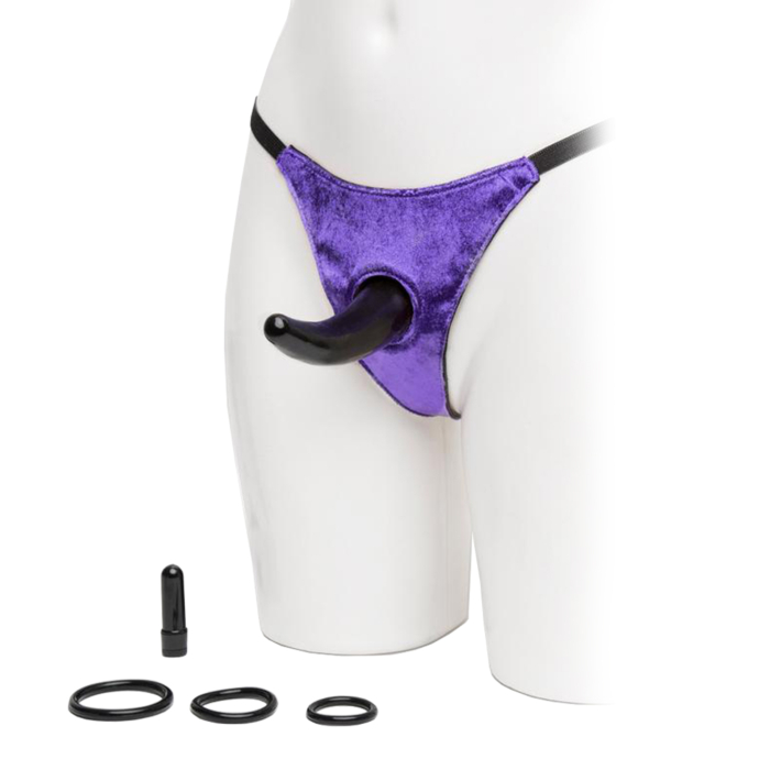 Δονούμενο Strap-On Fetish Fantasy 11.4 εκ. - Μωβ