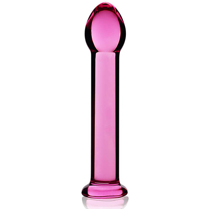 Γυάλινο Ομοίωμα Πέους Glass Romance Dildo 16 cm (Ροζ) - Lovetoy