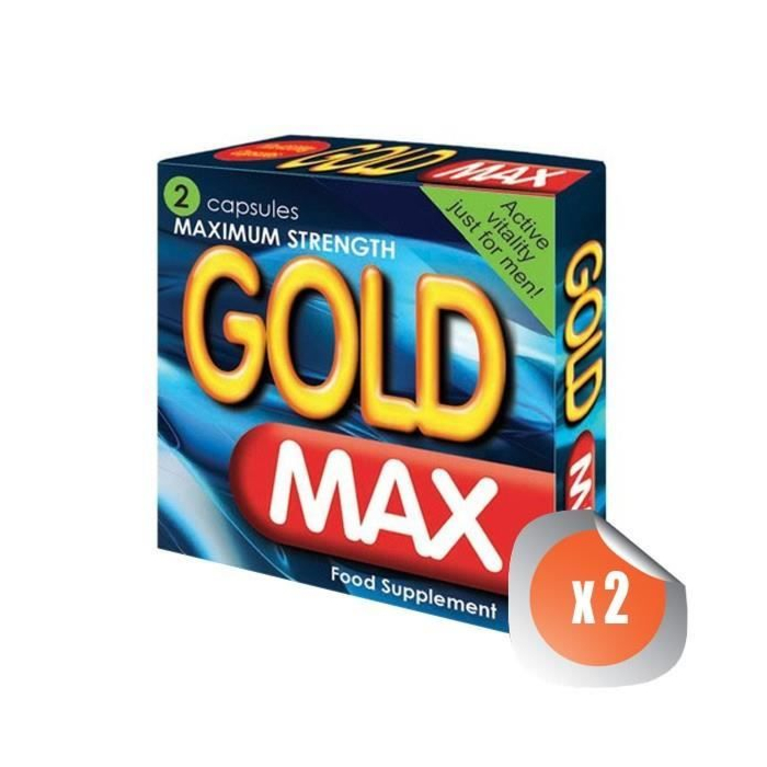 Κάψουλα διέγερσης και στύσης GoldMAX μπλε 450mg x2