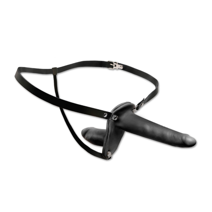 Μαύρο Double Penetrix Strap-On Ομοίωμα 15.2εκ Fetish Fantasy