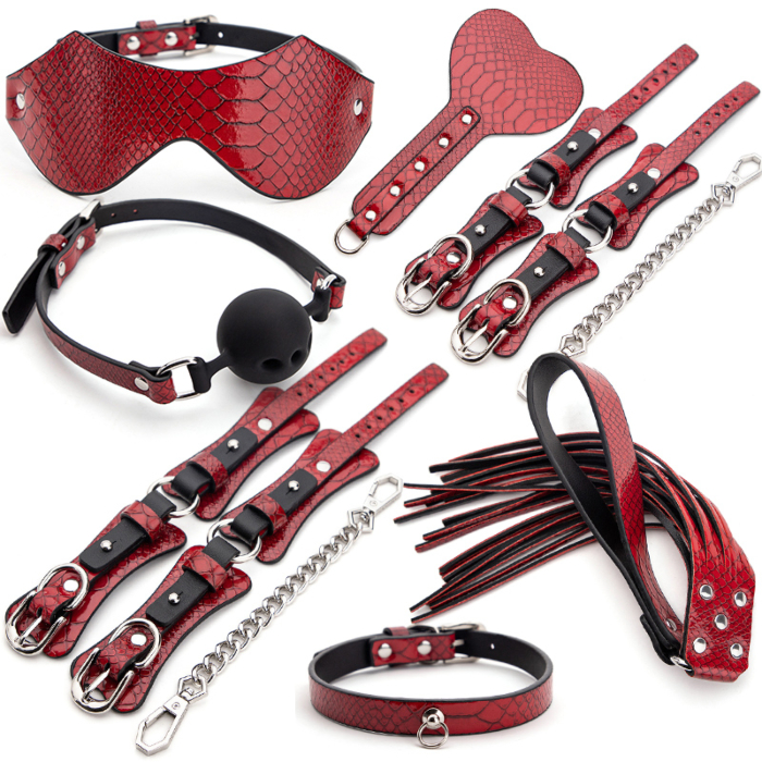 Σετ BDSM 7 Τεμαχίων Snake Effect Deluxe Κόκκινο