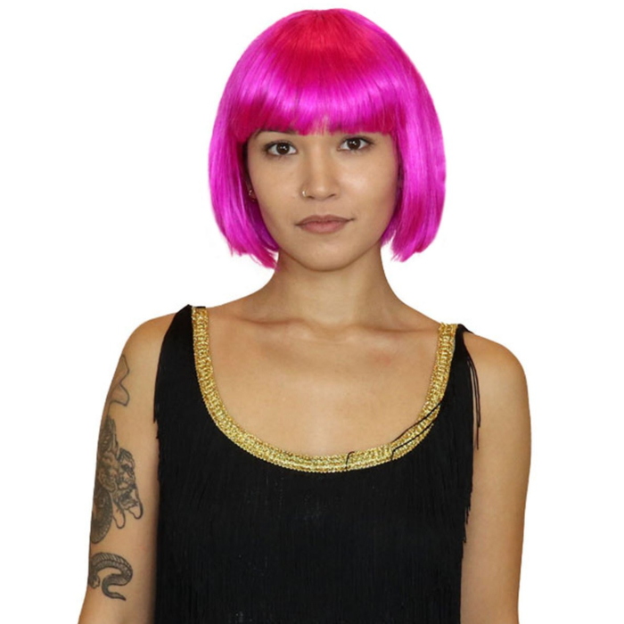 Περούκα Wig short hair Fuchsia μετρίου μεγέθους